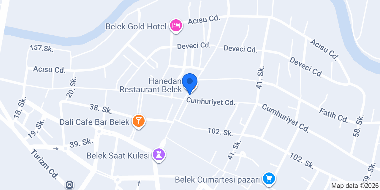 Çiğköfteci Ömer Usta Belek konumu