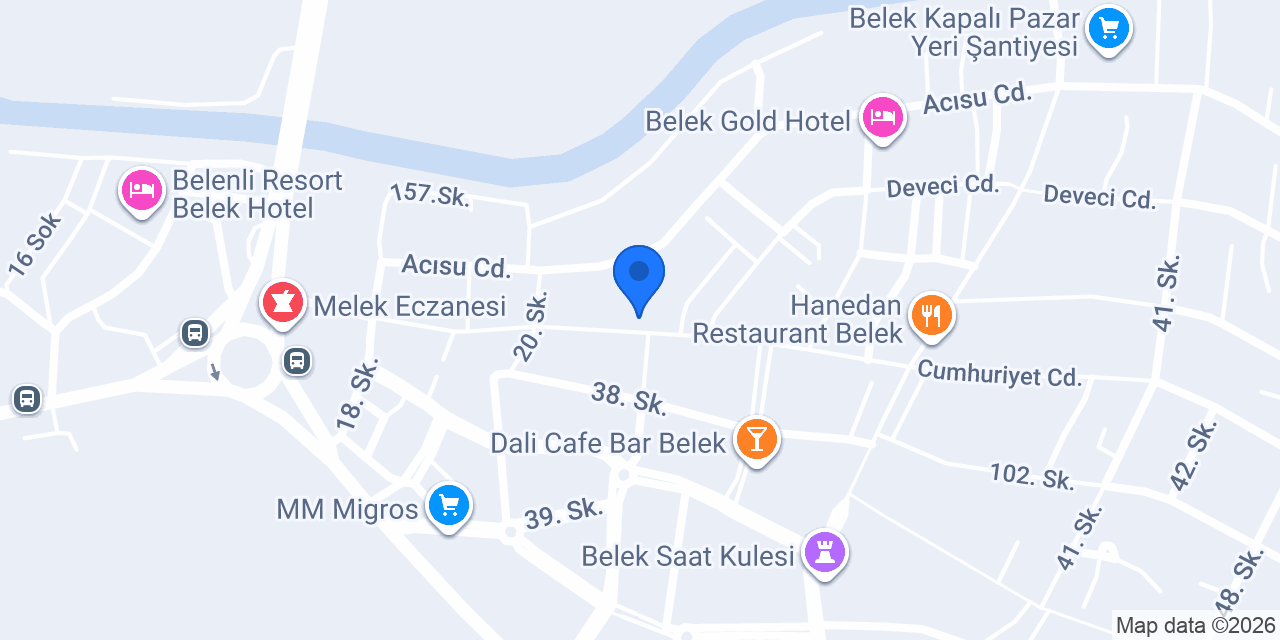 Belek Kozmetik konumu