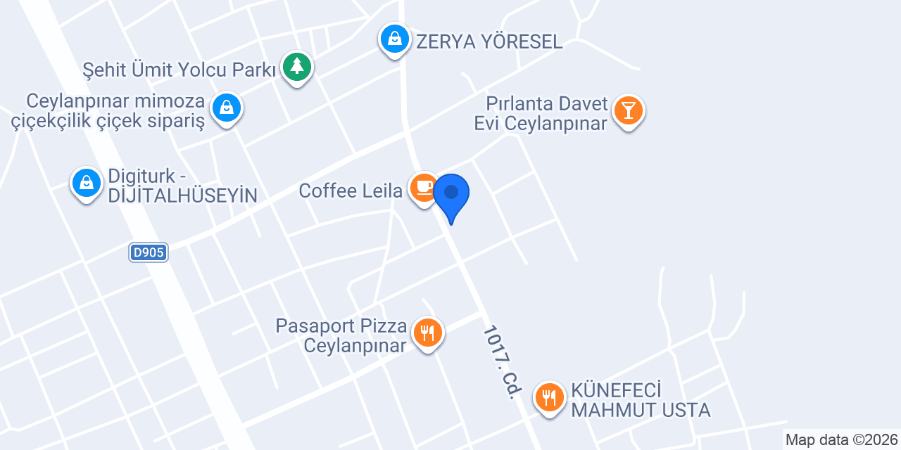 Teknik yapı Ceylanpınar konumu