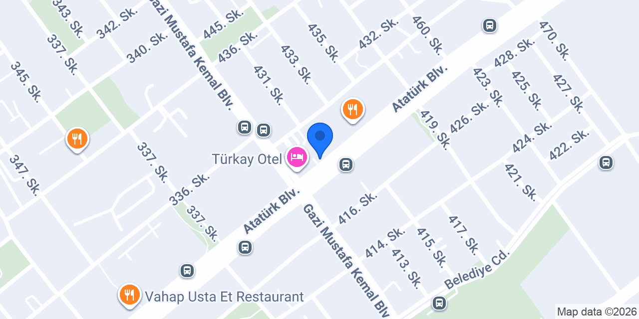 Hansu Rent a Car konumu