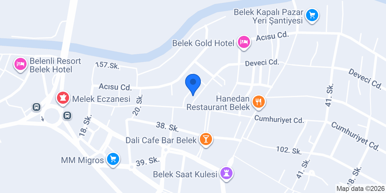 Belek Talya Rent A Car konumu