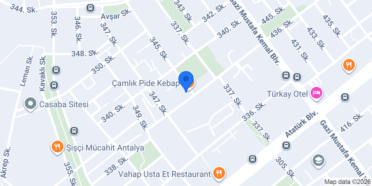 Çamlık Pide Kebap konumu