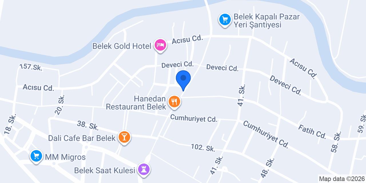 Bi Simit Cafe Belek konumu