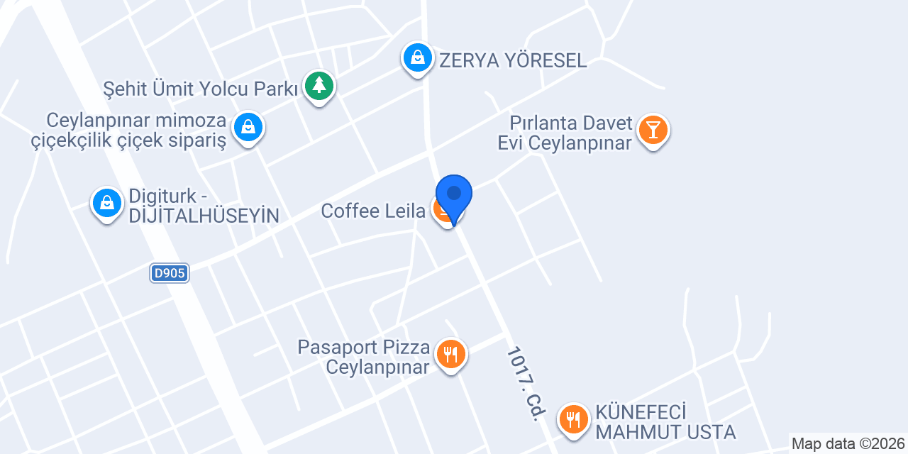 Ceylanpınar Hanedan Kebap Pide Salonu konumu