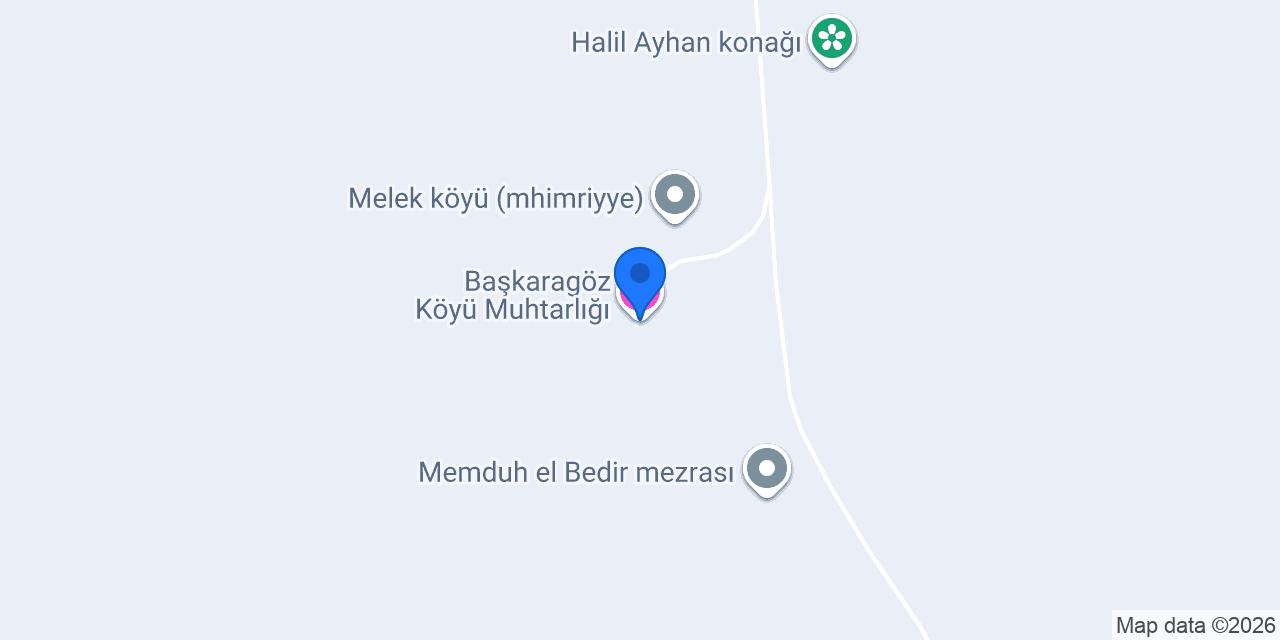 Başkaragöz Köyü Muhtarlığı konumu