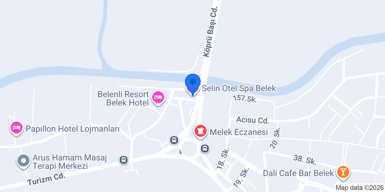 Selin Otel Spa Belek konumu