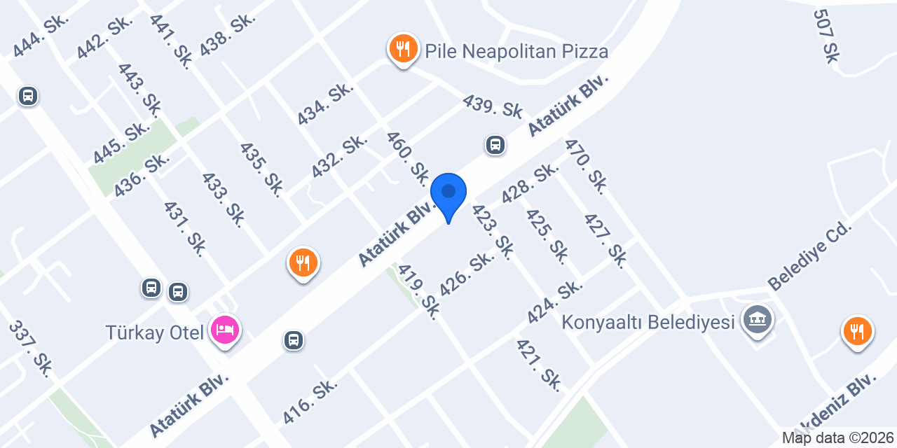 Halkbank Konyaaltı Şubesi konumu