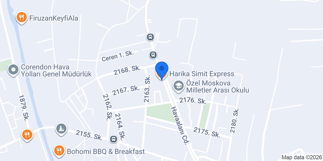 Harika Simit Express konumu