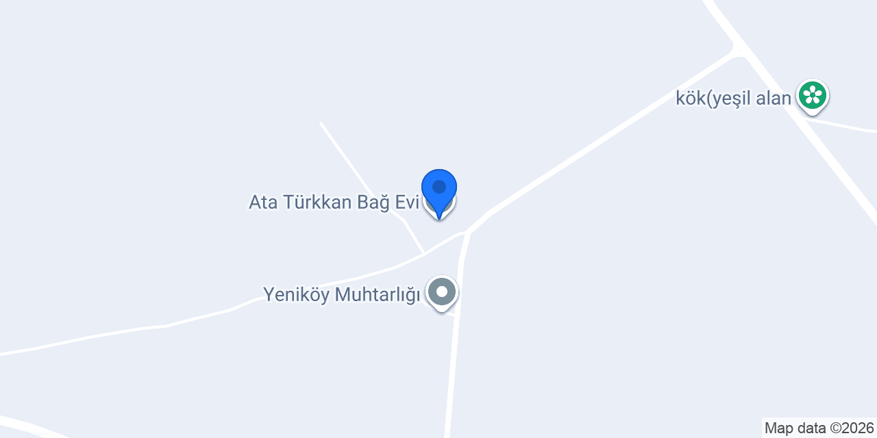 Ata Türkkan Bağ Evi konumu