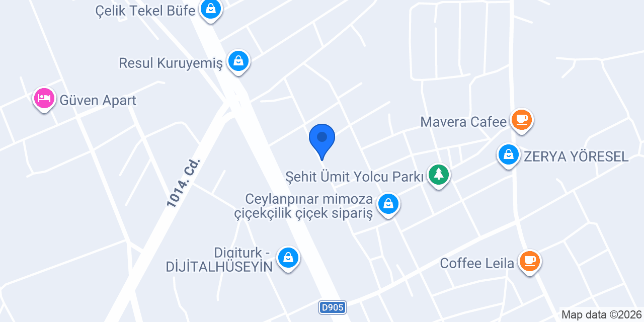 YAVER EMLAK AUTO konumu