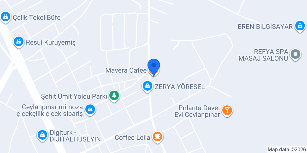 Mavera Cafee konumu