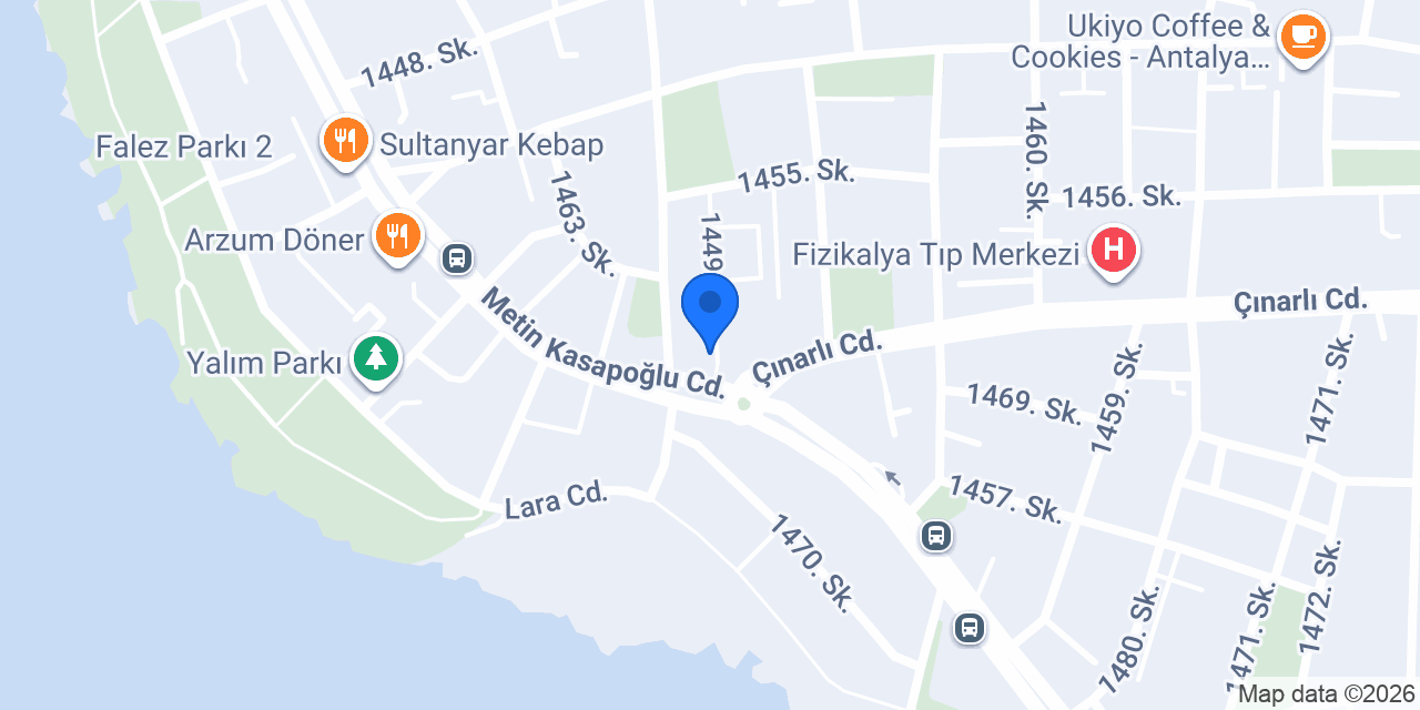 Odeabank - Antalya Şubesi konumu