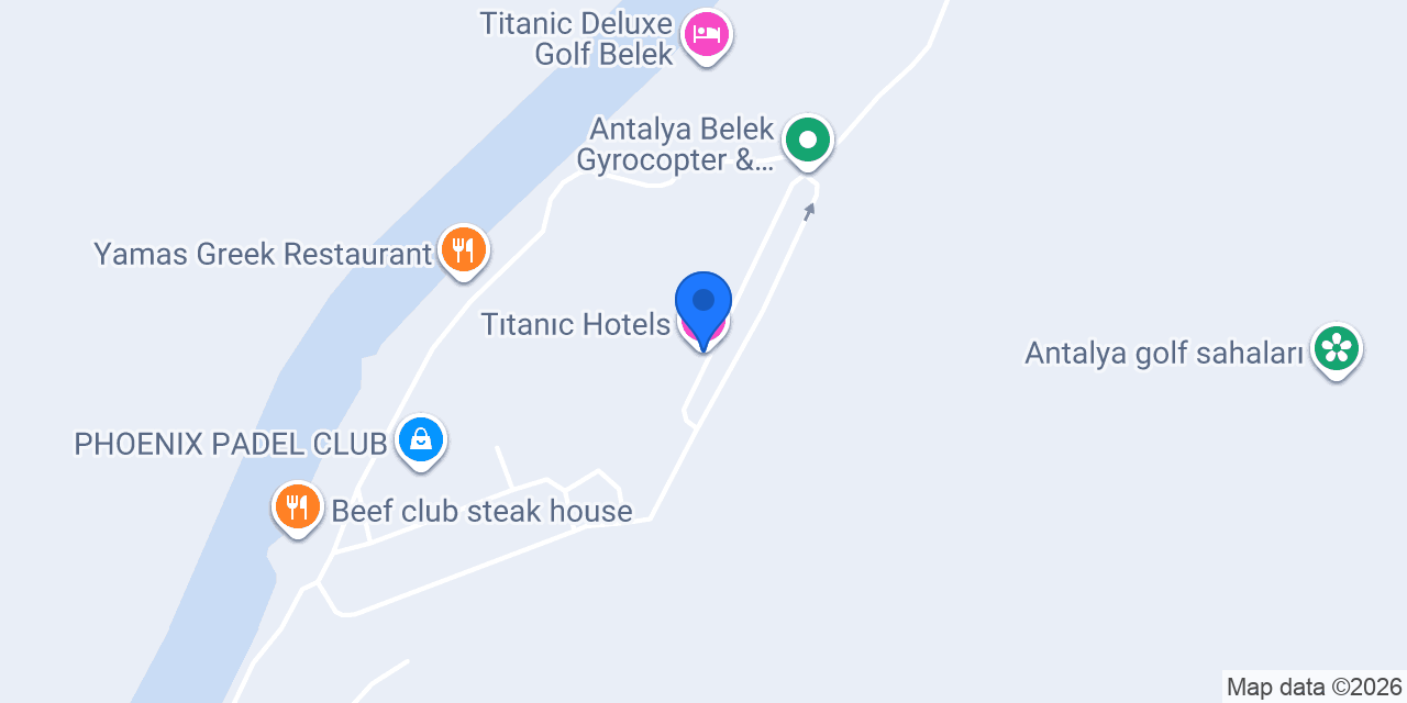 Tıtanıc Hotels konumu