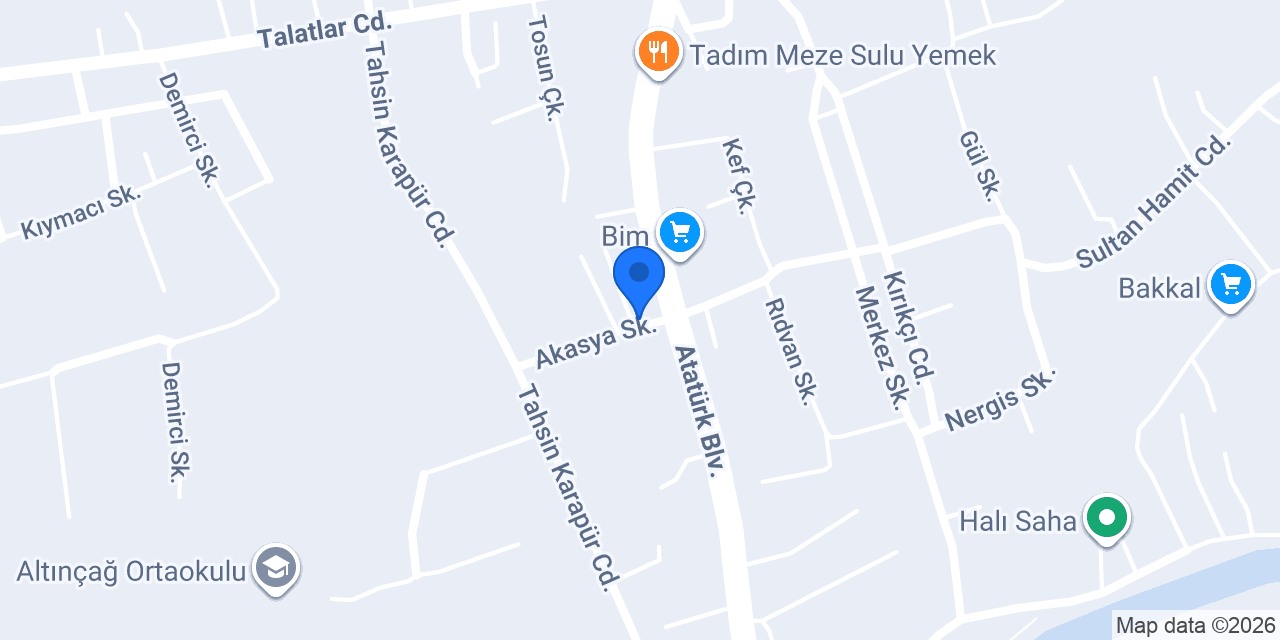 Özaka Rent A Car konumu