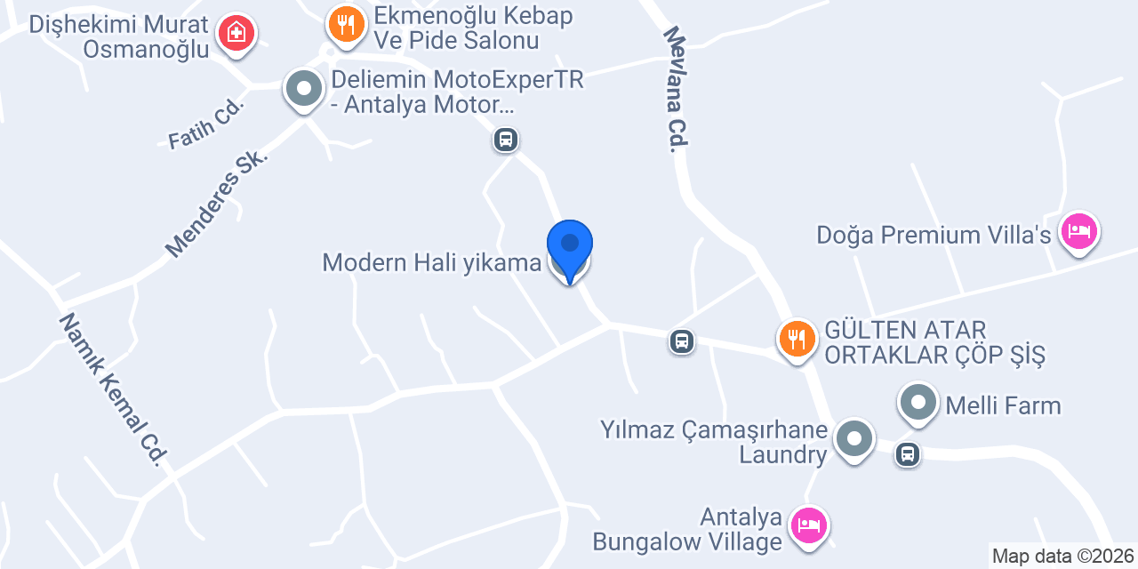 Modern Hali yikama konumu