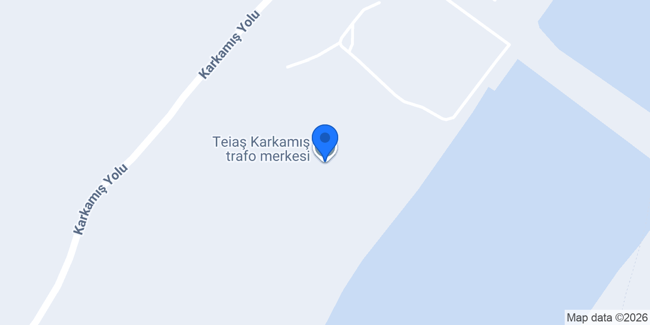 Teiaş Karkamış trafo merkesi konumu