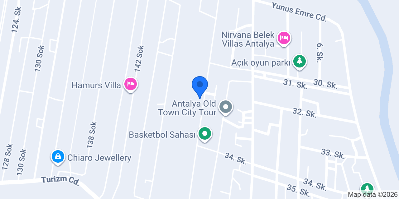 CactHouse Antalya Private Villa Vacation House Belek konumu