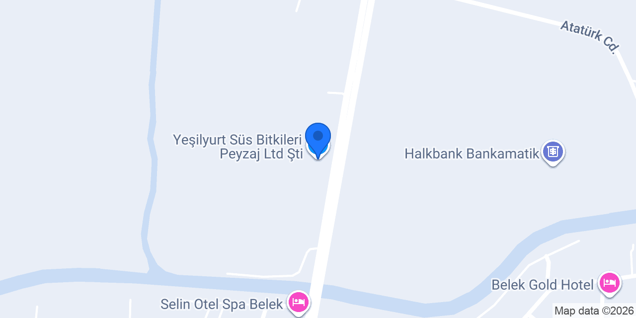 Yeşilyurt Süs Bitkileri Peyzaj Ltd Şti konumu