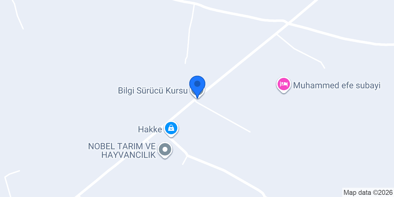 Bilgi Sürücü Kursu konumu