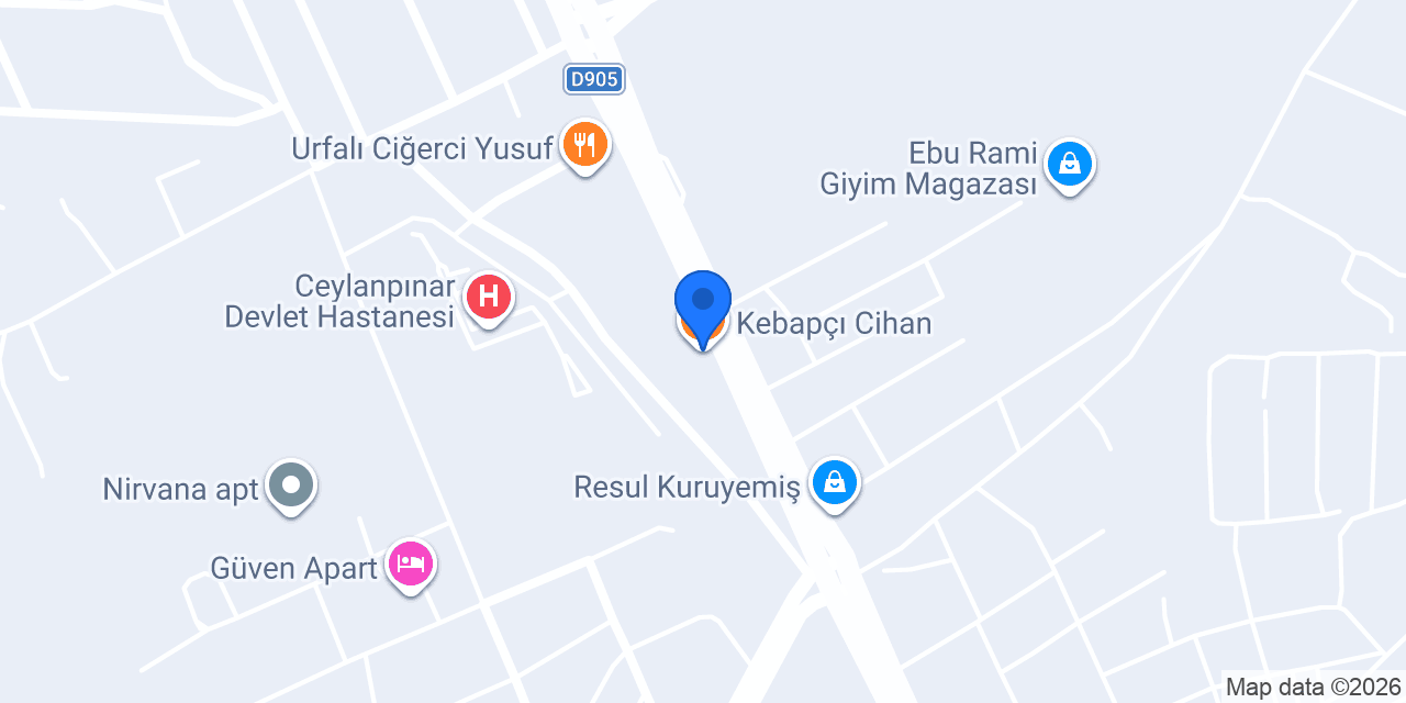 Kebapçı Cihan konumu