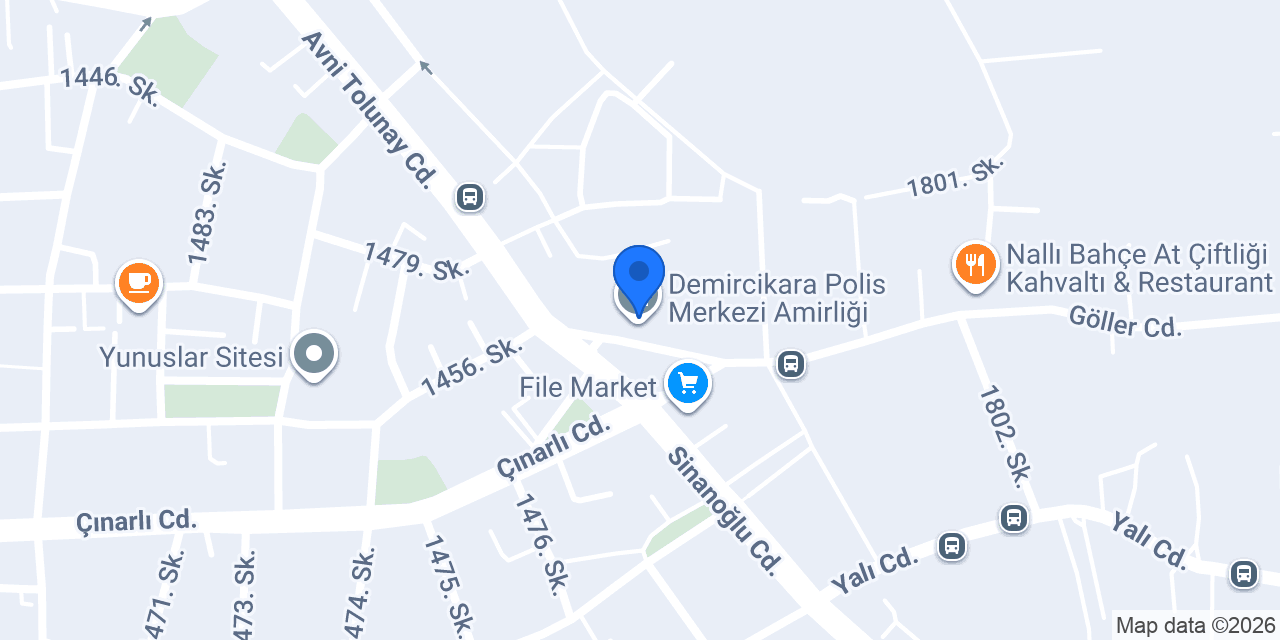 Demircikara Polis Merkezi Amirliği konumu