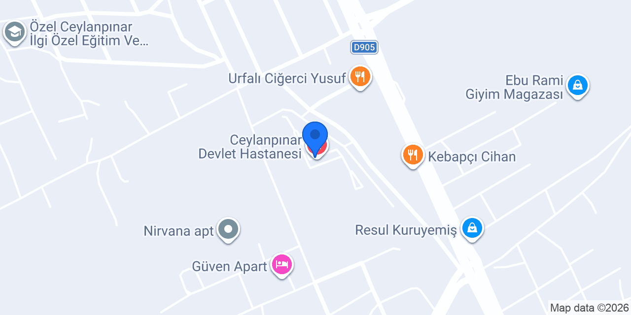 Ceylanpınar Hastane Taksi İbrahim konumu