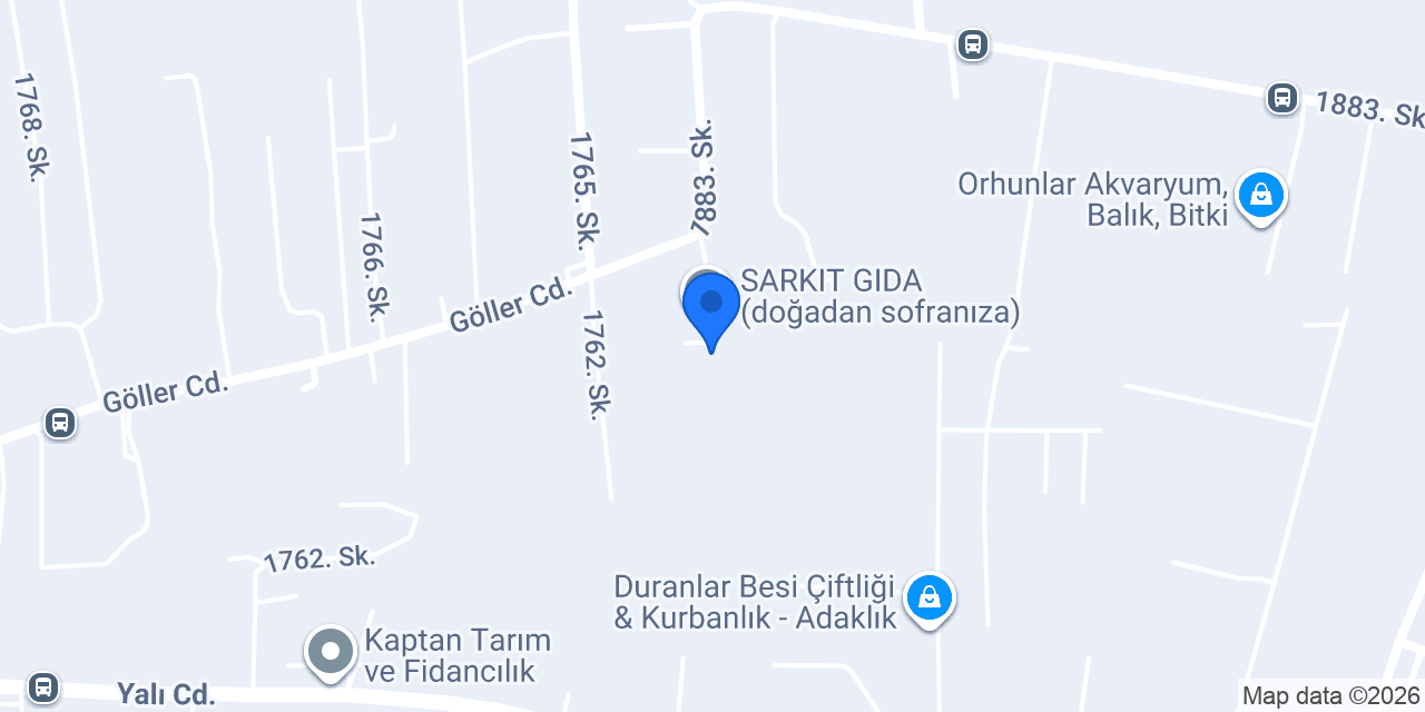 Sarkıt Gıda Yeşillik Dünyası konumu