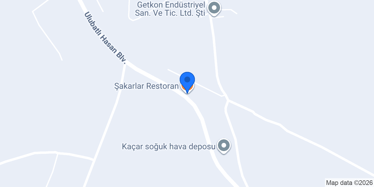Şakarlar Restoran konumu