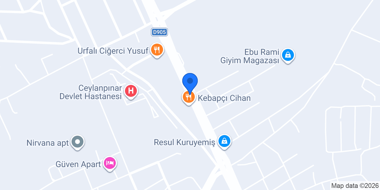 Urfa Sofrası konumu