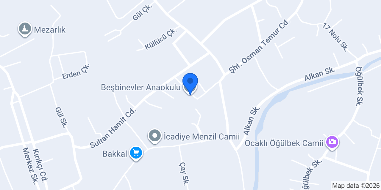 Beşbinevler Anaokulu konumu