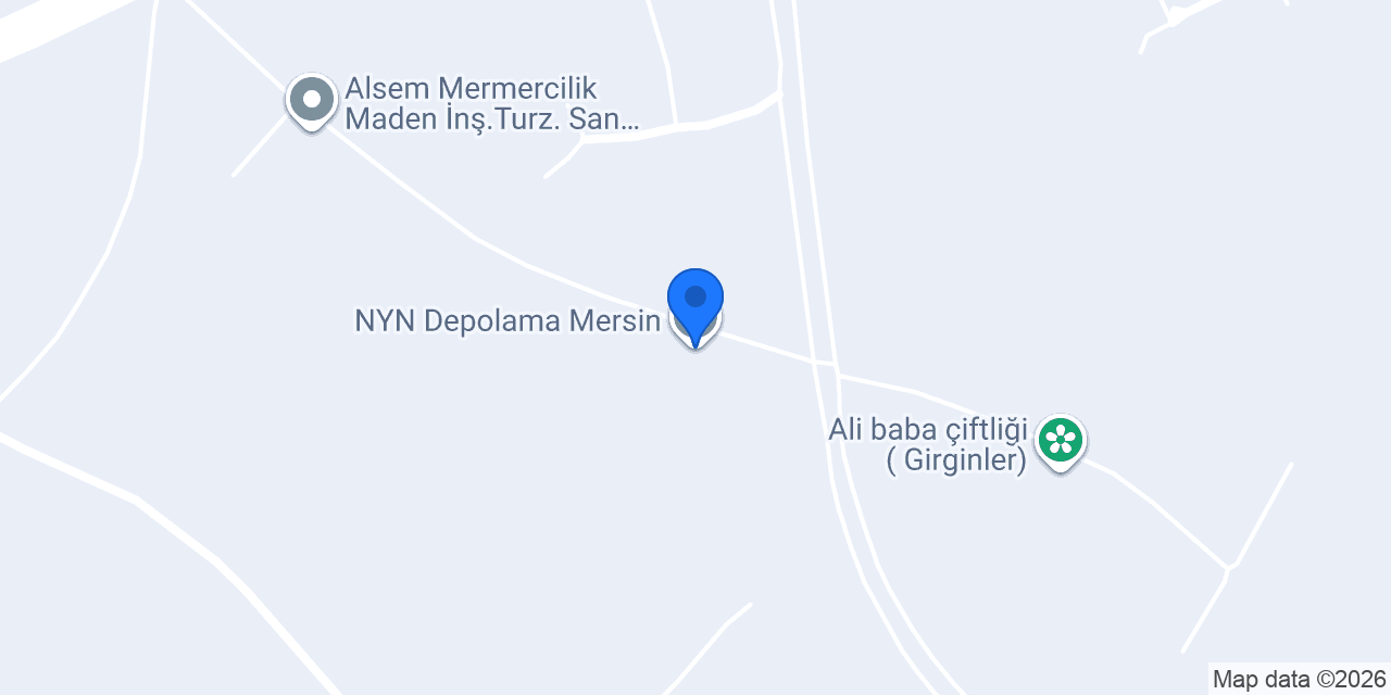 NYN Depolama Mersin konumu