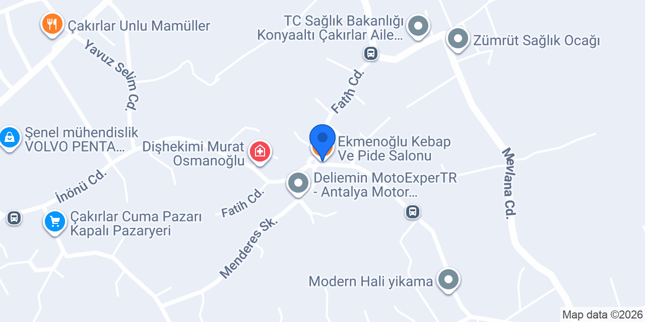 Ekmenoğlu Kebap Ve Pide Salonu konumu