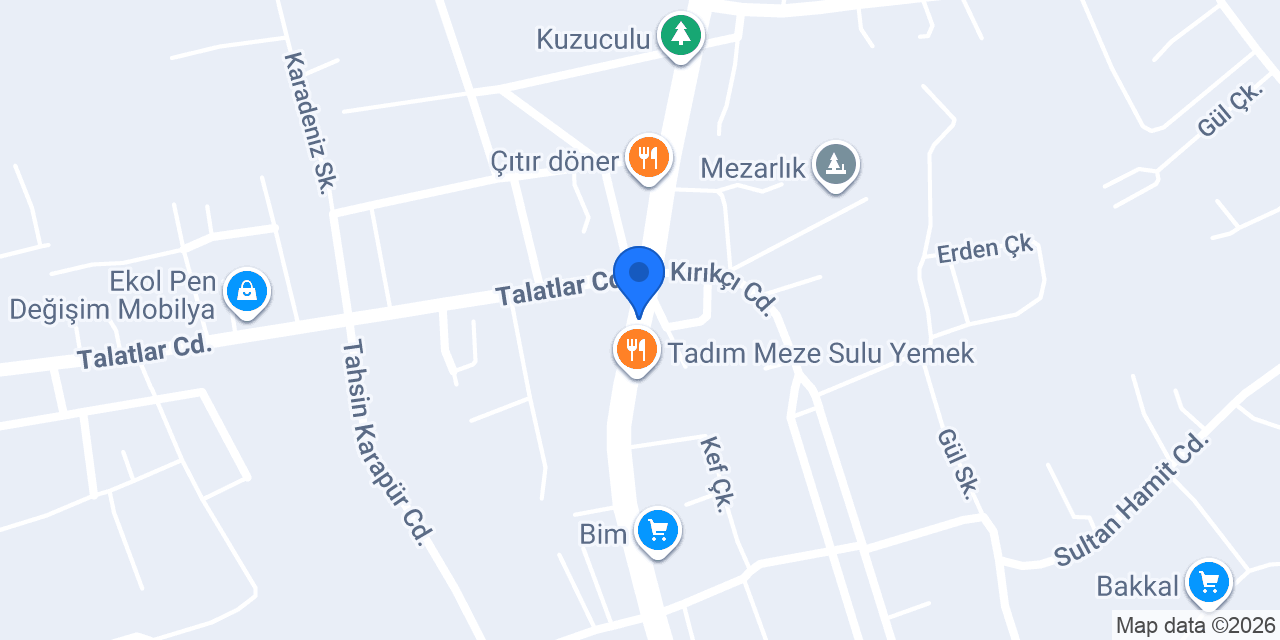 Karagül Et Market konumu