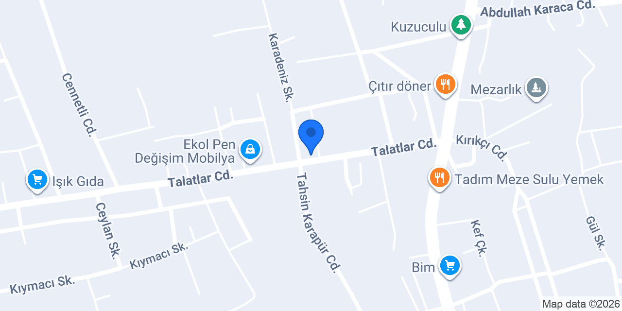 Bekiroğlu Mobilya konumu
