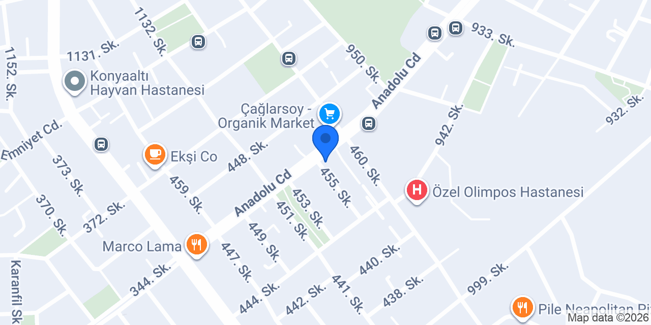 Ohannes Burger Konyaaltı konumu