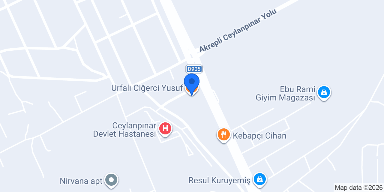 Urfalı Ciğerci Yusuf konumu