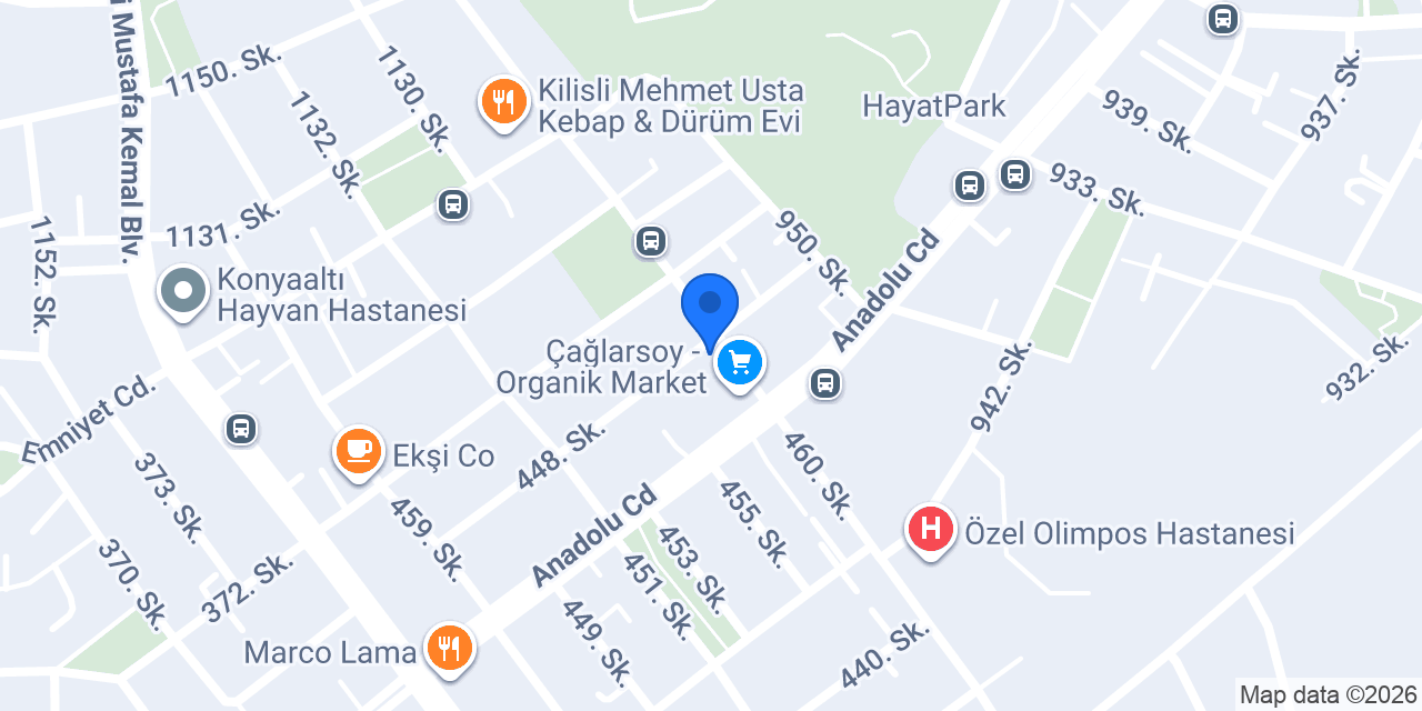 Diş Hekimi Ebru Ercengiz Çetiner konumu