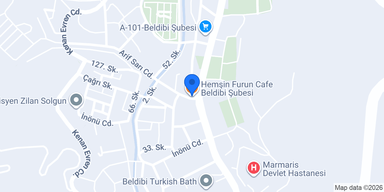 Hemşin Furun Cafe Beldibi Şubesi konumu