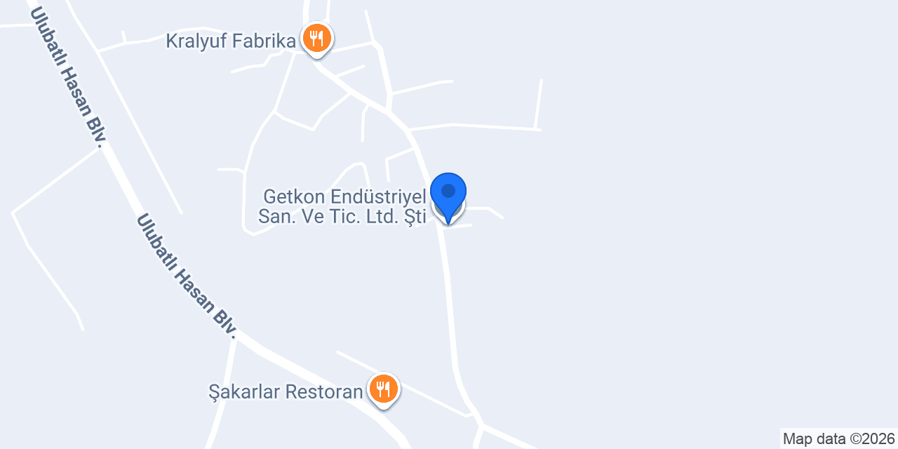 Getkon Endüstriyel San. Ve Tic. Ltd. Şti. konumu