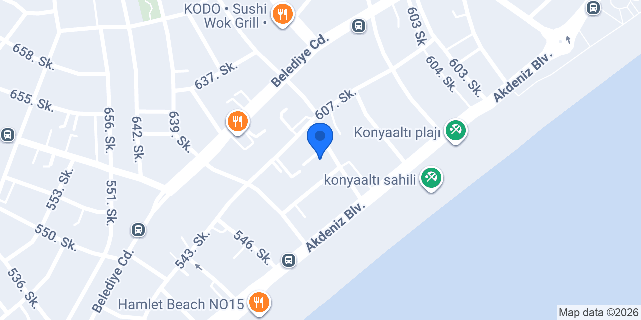 Dao Spa Antalya konumu