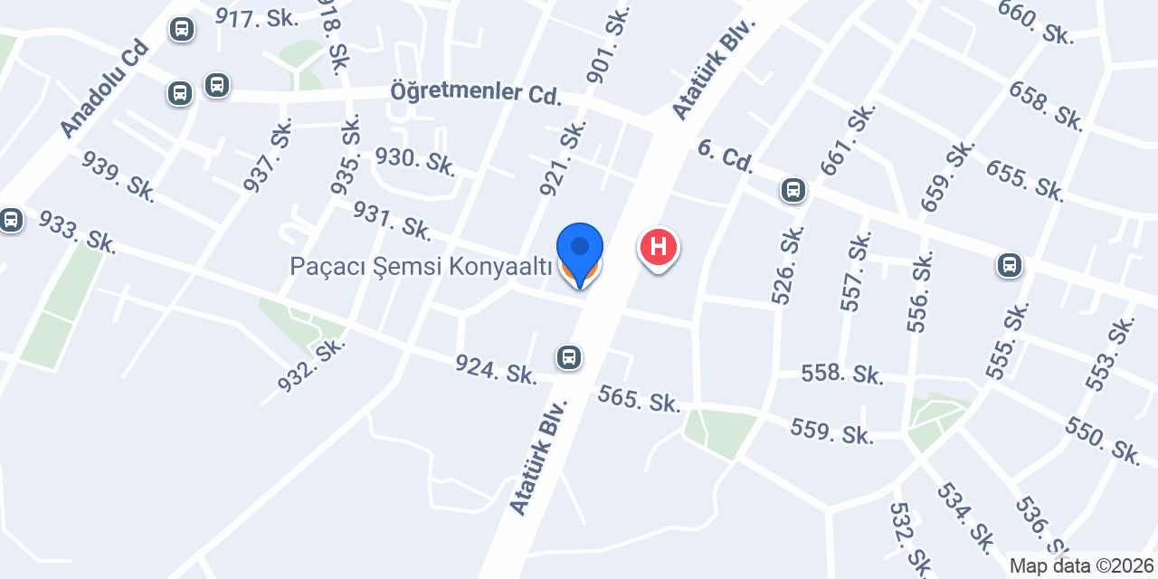 Paçacı Şemsi Konyaaltı konumu