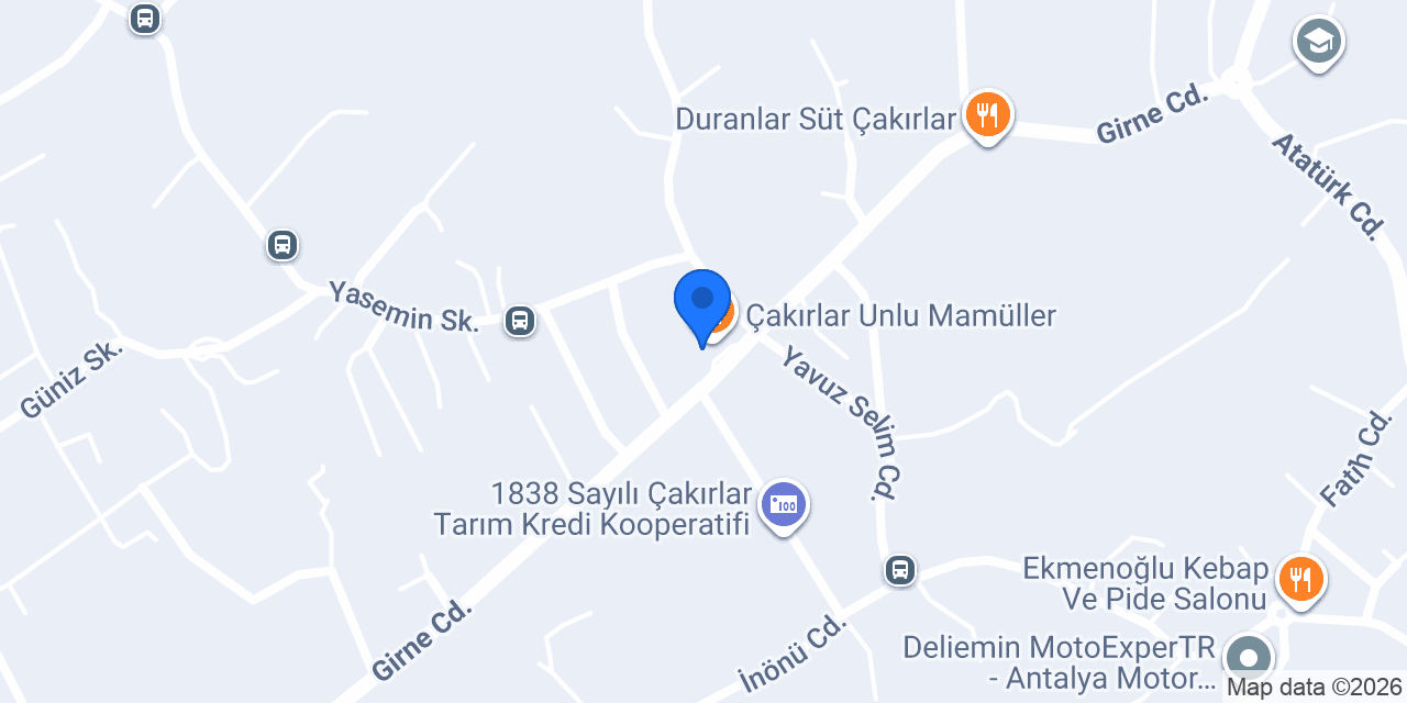 Avcı Oto Emlak konumu