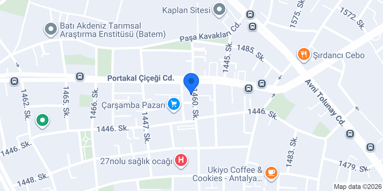 Antalya Psikiyatri & Psikoterapi Merkezi konumu