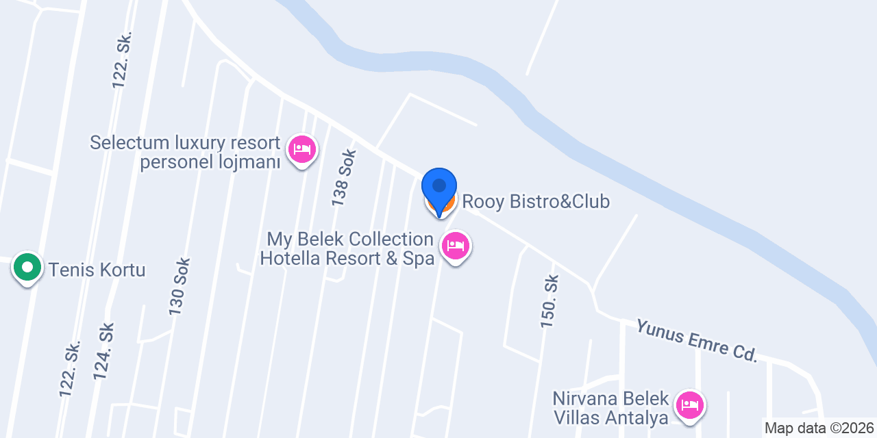 Rooy Bistro&Club konumu