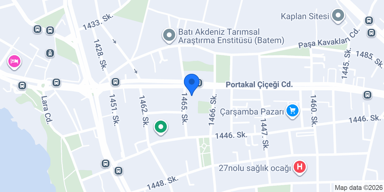 Nef Satış Ofisi Antalya konumu