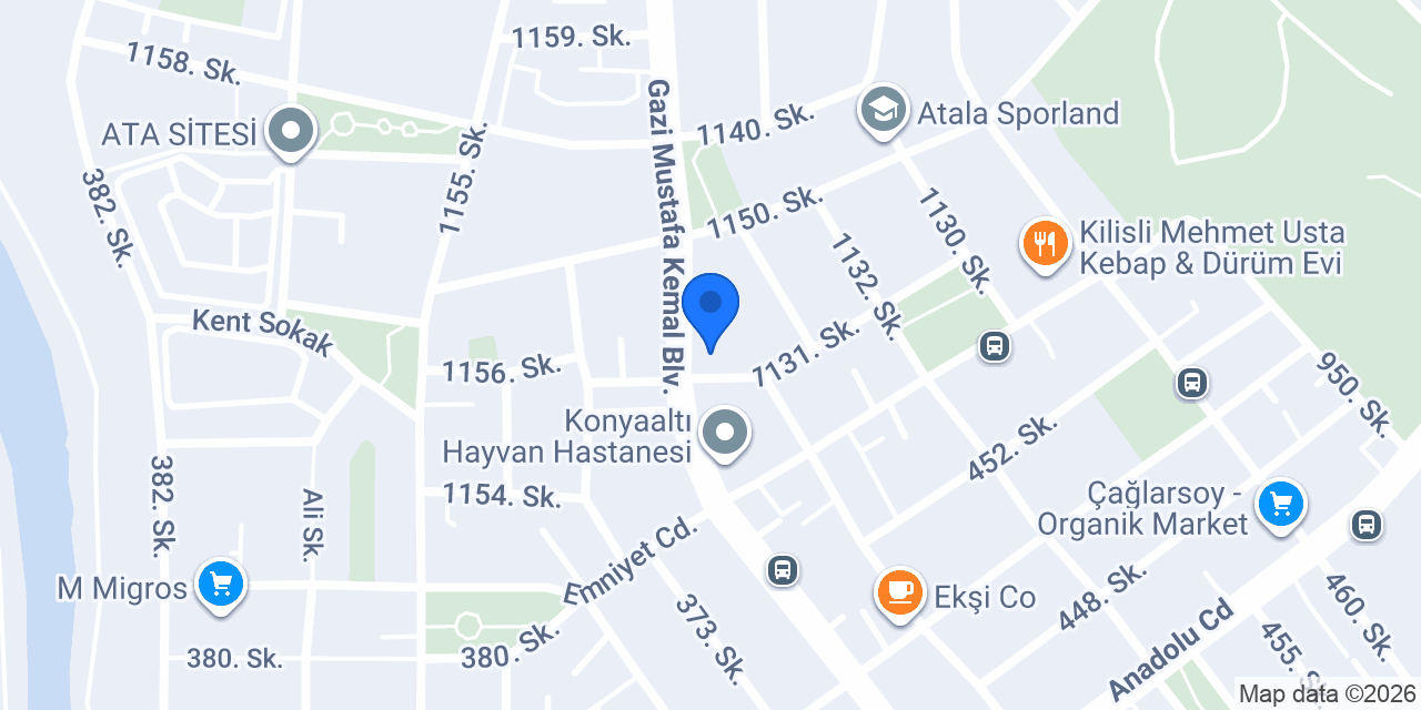 Cajun Corner Konyaaltı konumu