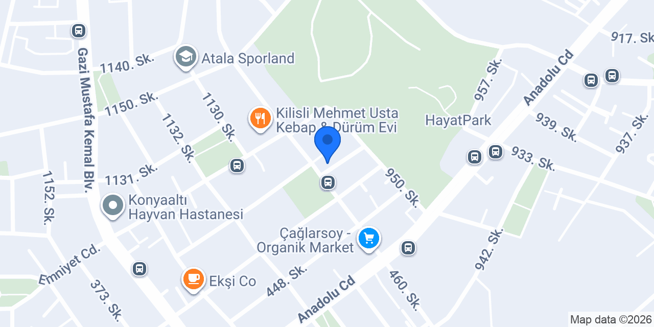 Apamia Veteriner Kliniği konumu