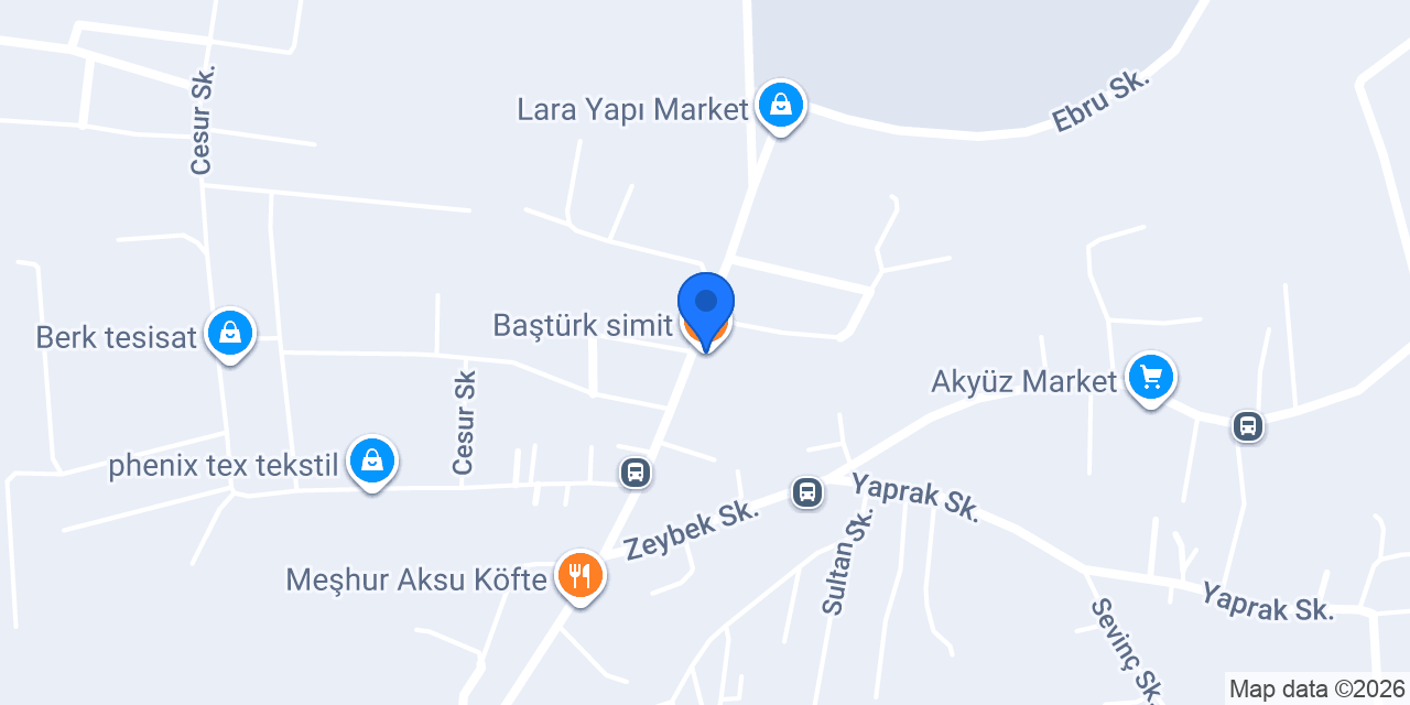 Baştürk simit konumu