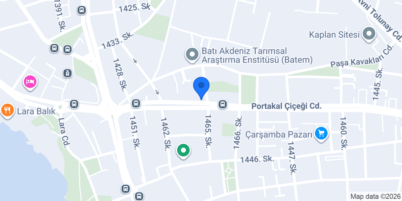 Portakal Çiçekçilik konumu