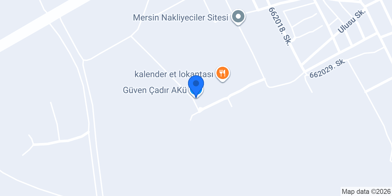 Güven Çadır AKü konumu